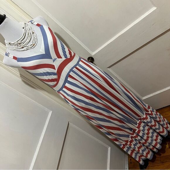 torrid Dresses & Skirts - Torrid Size 1 Red and Blue Striped Maxi Dress